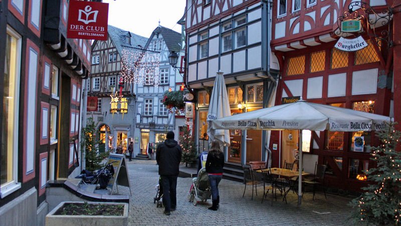 Half-Timbered Buildings in Old Town Limburg