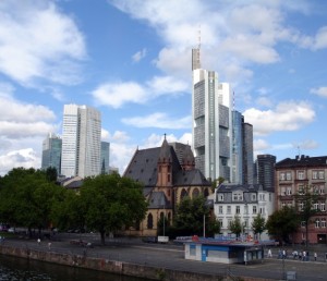 Frankfurt am Main Skyline with Commerzbank Building
