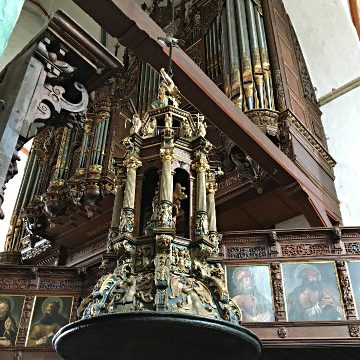Organ Lofts in the Jakobikirche in Lübeck