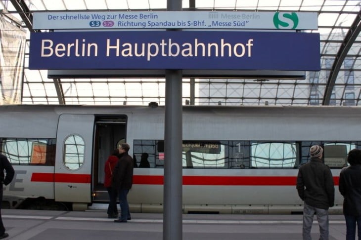 Berlin Hauptbahnhof Sign - Trains provide fast transportation to Berlin Airport from downtown including to Terminal 5 -- the former Schönefeld Airport SXF.