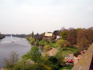 The Pompejanum on the Banks of the Main River in Aschaffenburg