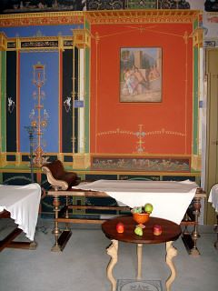 The Pompejanum on the Banks of the Main River in Aschaffenburg