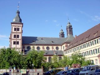 The former Benedikinerabteikirche St Maria (Benedictine Abbey Church) in Amorbach