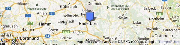Google Map Paderborn AIrport