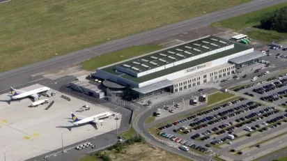 Weeze Airport (NRN) from the Air, Germany
