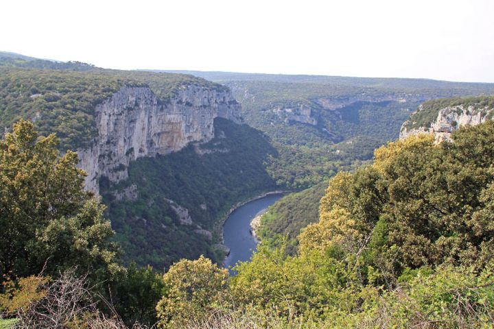 Views of the Gorges de l’Ardèche from La Rouviere