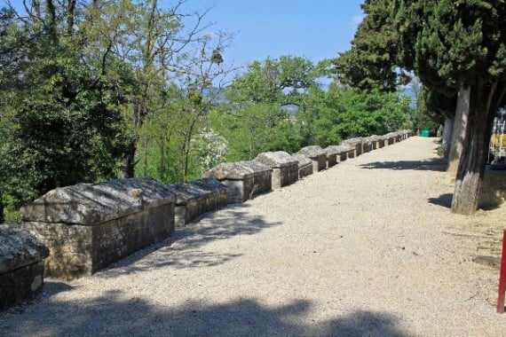 Sarcophagi in Mazan in Provence, France