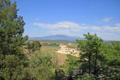 View of Mt Ventoux from Mazan in Provence, France