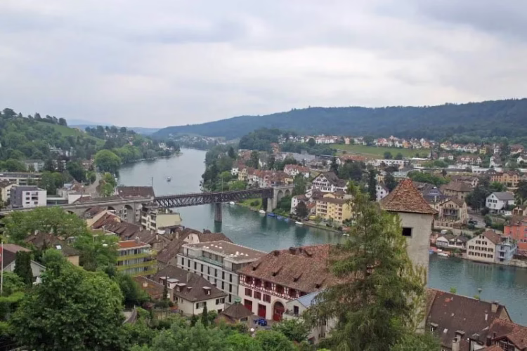 Schaffhausen: View of the Rhine River