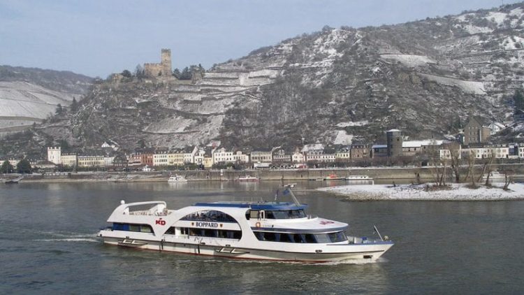 KD's Boppard Rhine Boat in Winter