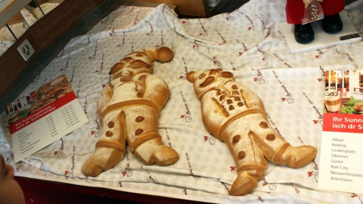 Special Advent Breads in a Basel Bakery Window