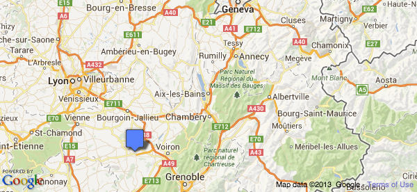 Google Map Grenoble Airport