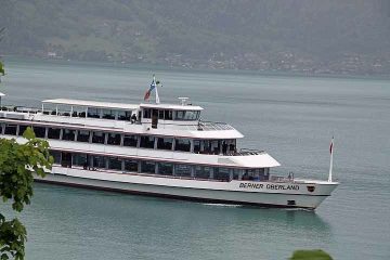 Pleasure Boat on the Thunersee in Switzerland