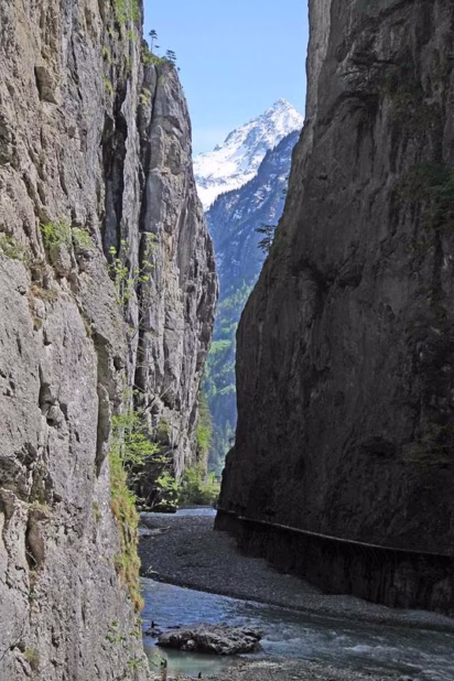 Aare Gorge near Brienz in Switzerland Aare Gorge near Brienz in Switzerland