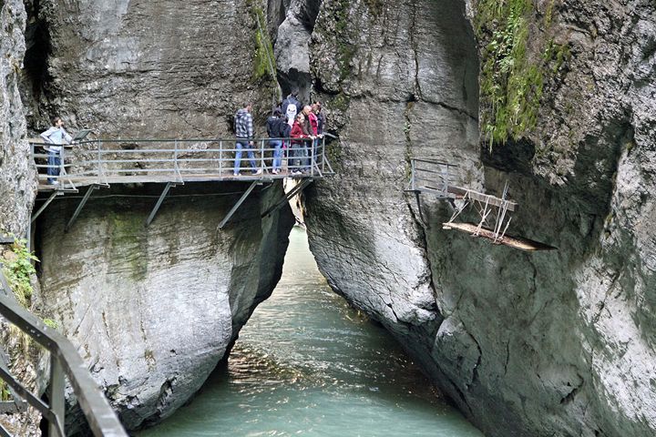 Aareschlucht Gorge in the Haslital in Switzerland