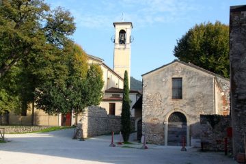 Historic church next to the Mille Miglia Museum