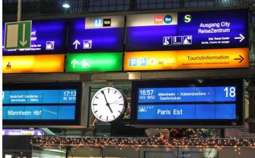 Train Signal Board at Frankfurt Station