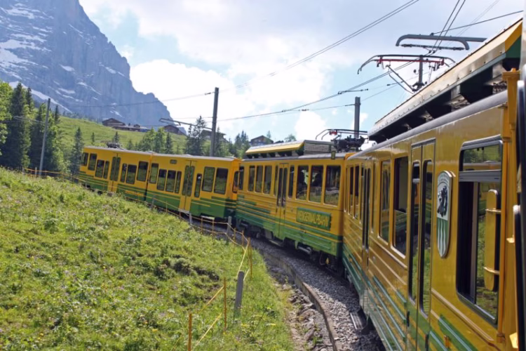 WAB Cogwheel Train from Jungfraujoch
