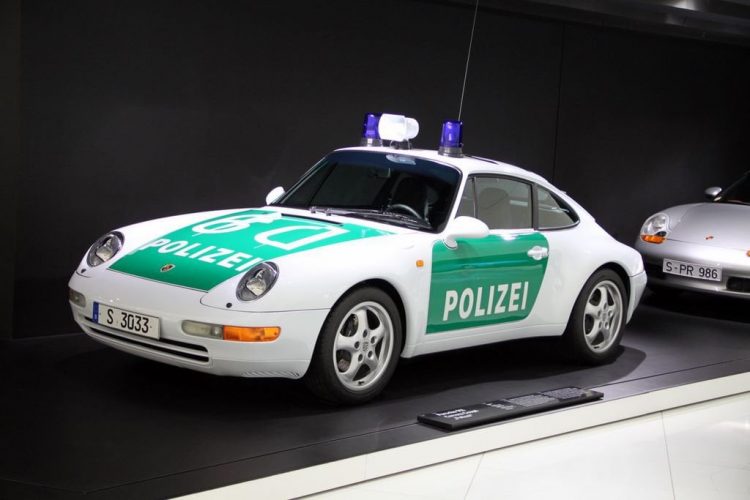 Porsche 911 Autobahn Polizei Car in the Porsche Museum