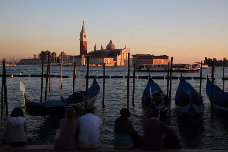 Sunset on San Giorgio Maggiore in Venice