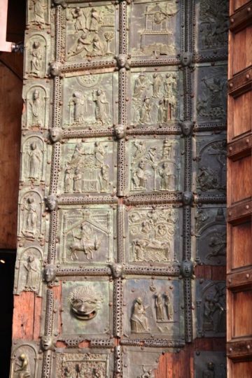 Bronze Door at San Zeno Maggiore, Italy