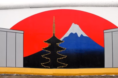 Berliner Mauer : Japan Sector Japan Painting on the Berlin Wall