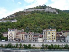 The Bastille in Grenoble viewed from the Isere
