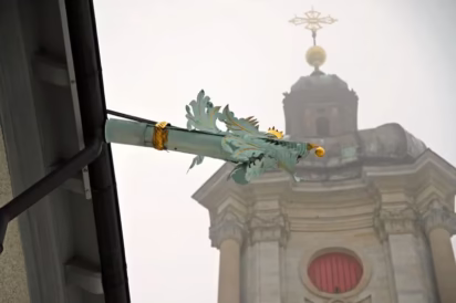 Guttering details of St Gallen cathedral