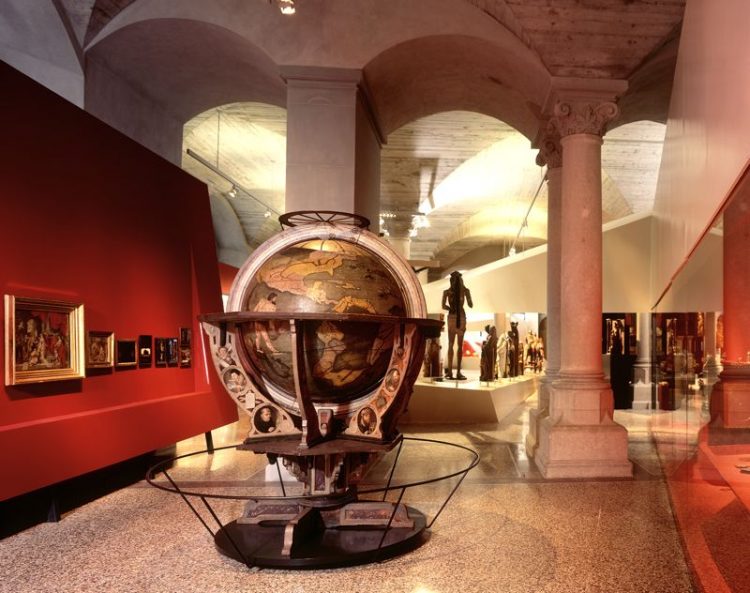 Globe in the Swiss National Museum in Zurich