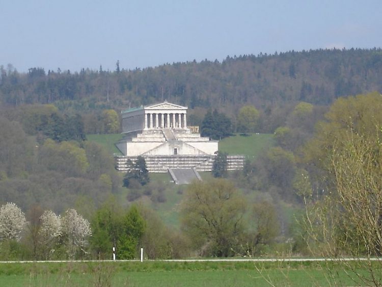 Walhalla seen from south of the Danube RIver