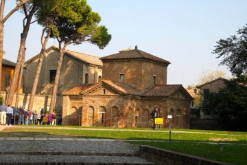 Outside view of the Mausoleum of Galla Placidia in Ravenna
