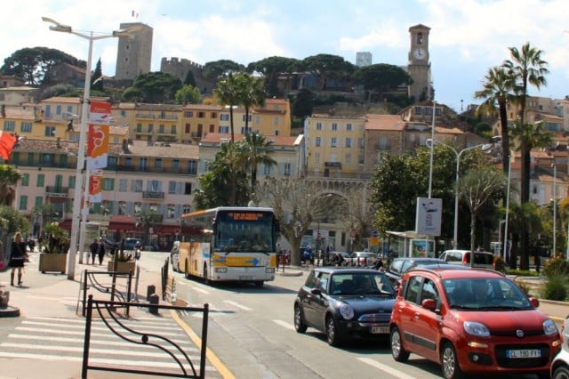 Ligne d'Azur bus in Cannes from azur airport