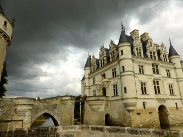 Storm clouds over Château de Chenonceau
