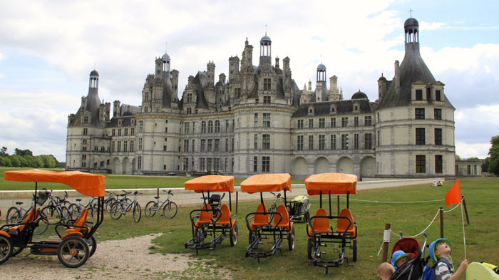 Bicycles can be rented at Chateau de Chambord