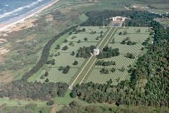 Aerial Photo of the Normandy American Military Cemetery