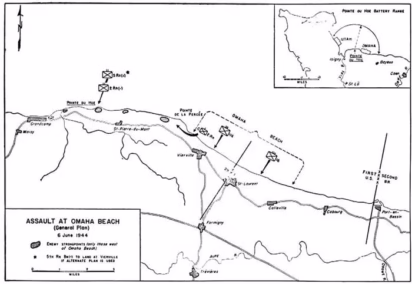Pointe du Hoc map