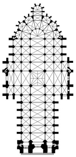 Amiens Cathedral Plan