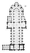 Plan of Bayeux Cathedral