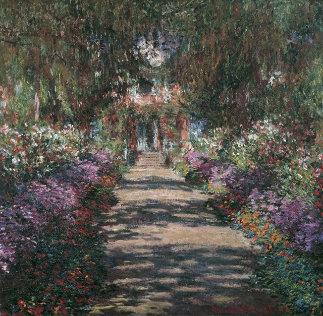 Claude Monet, Weg in Monets Garten in Giverny, 1902