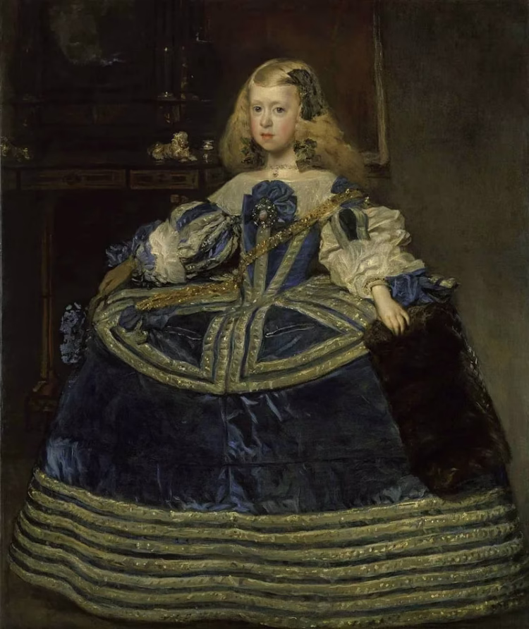 Diego Velázquez, Infantin Margarita Teresa (1651-1673) in blauem Kleid, 1659