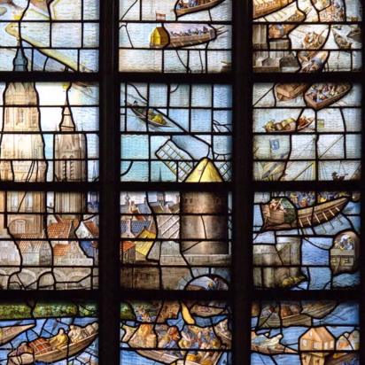 Detail of the relief of Leiden