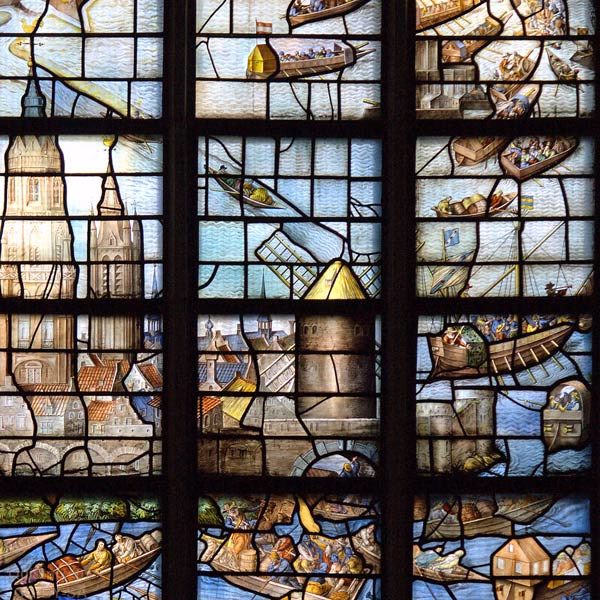 Detail of the relief of Leiden