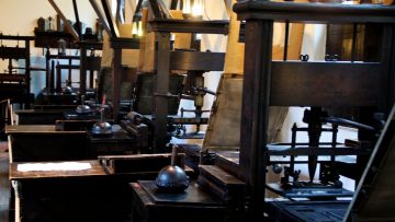 Printing presses in the Museum Plantin-Moretus.