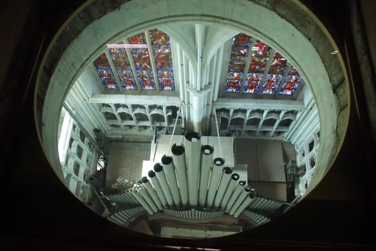 Looking into St Rumbold's from the tower