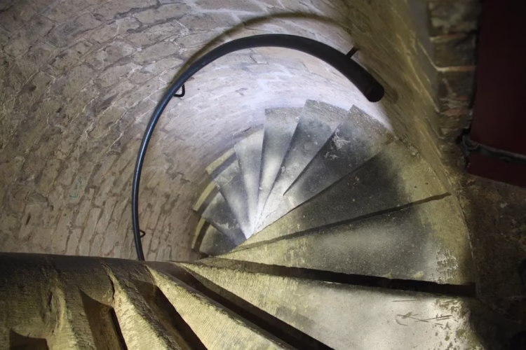 Stairs in St Rumbold's Tower in Mechelen