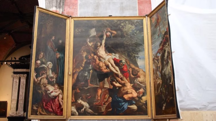 The Raising of the Cross by Peter Paul Rubens