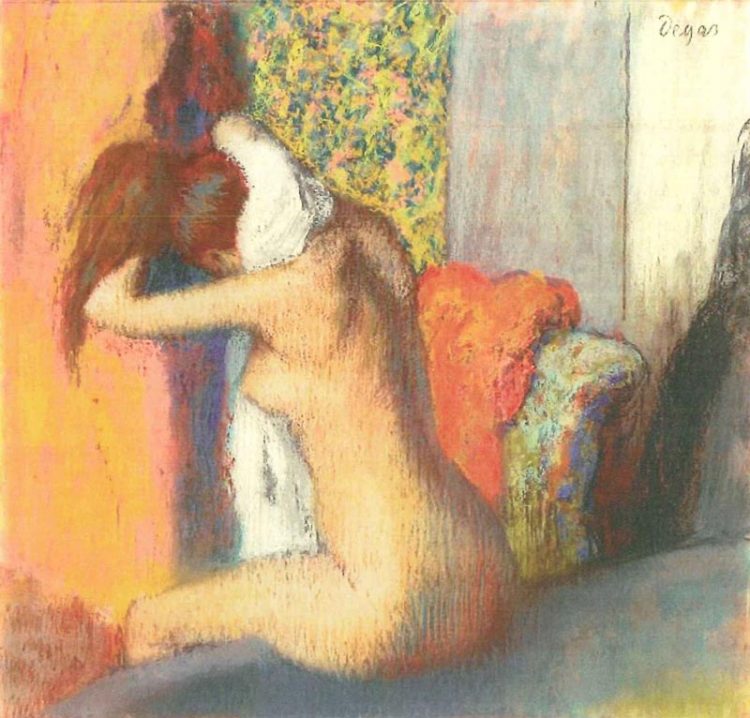 Nach dem Bad (Frau, sich den Nacken trocknend), 1885 - 1886