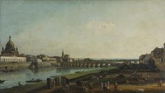 Bernardo Bellotto, Dresden from the Right Bank of the Elbe above the Augustus Bridge
