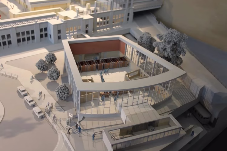 Model of the Tränenpalast (Palace of Tears) in Berlin