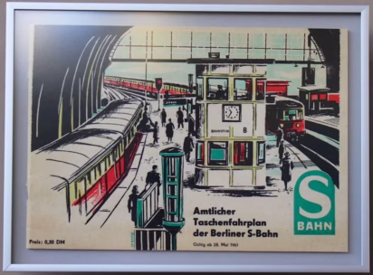 S Bahn Timetable in the Tränenpalast (Palace of Tears) in Berlin